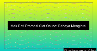 Mak Beti Promosi Slot Online Ke Mahasiswa