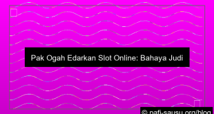 Pak Ogah Edarkan Slot Online Ke Anak Sma